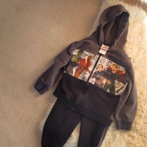 Marvel Avengers Sweat suit boys size 6